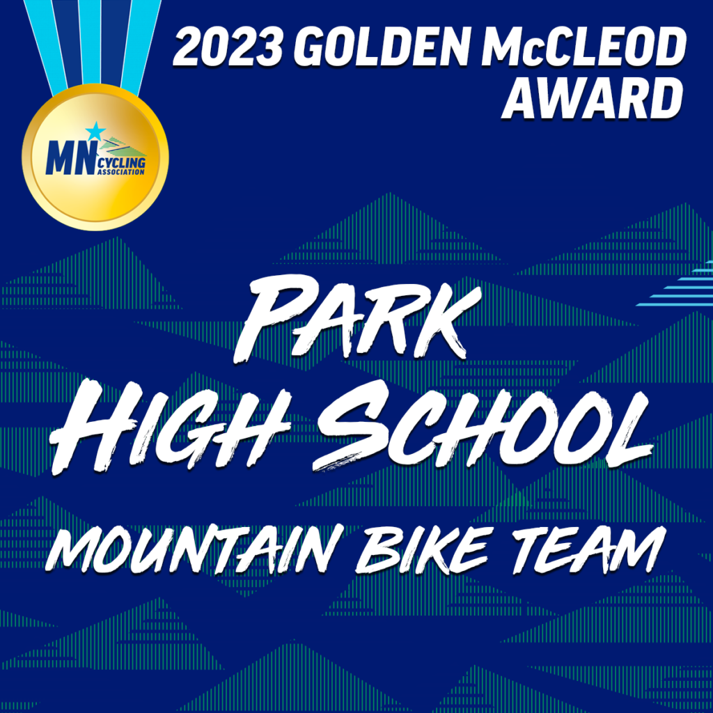 2023 Golden McCleod Award Park High School mtb team